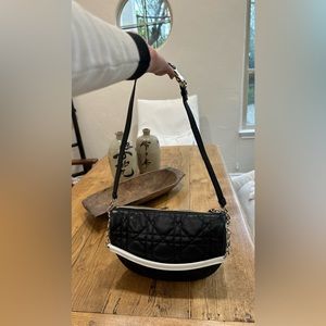 Leather quilted Dior shoulder bag